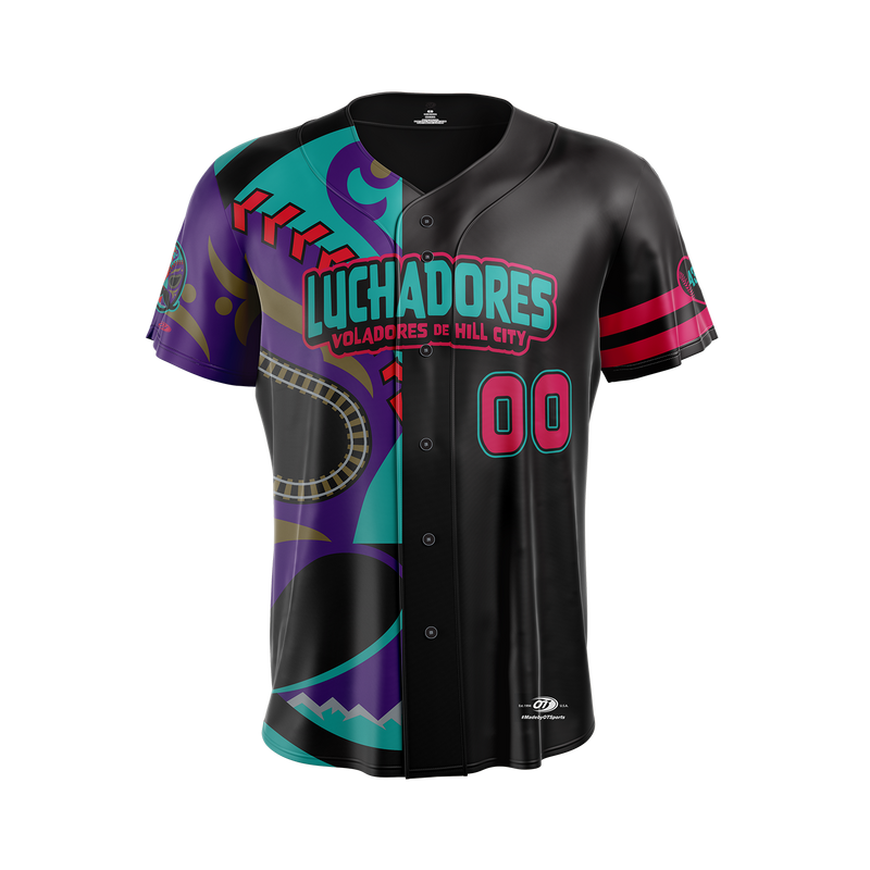 Hill City Howlers Adult Luchadores Copa Sublimated Mask Replica Jersey