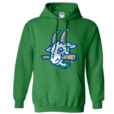 Hartford Yard Goats 108 Stitches Green Hoodie