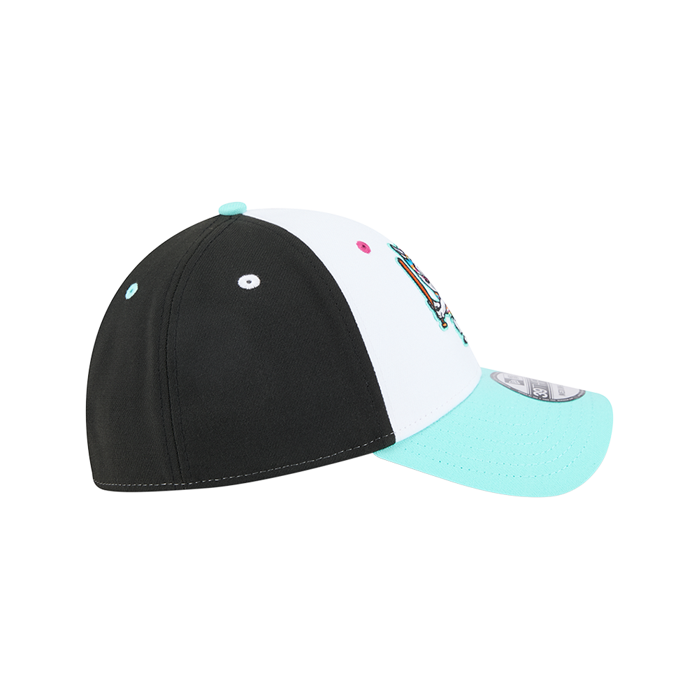 Hickory Crawdads New Era Llamas de Hickory 39Thirty Stretch Fit Cap
