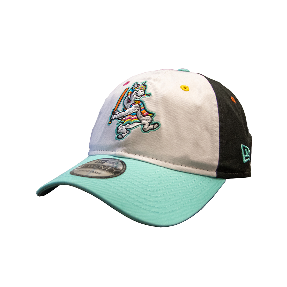 Hickory Crawdads New Era 2024 Llamas de Hickory 9Twenty Adjustable Cap
