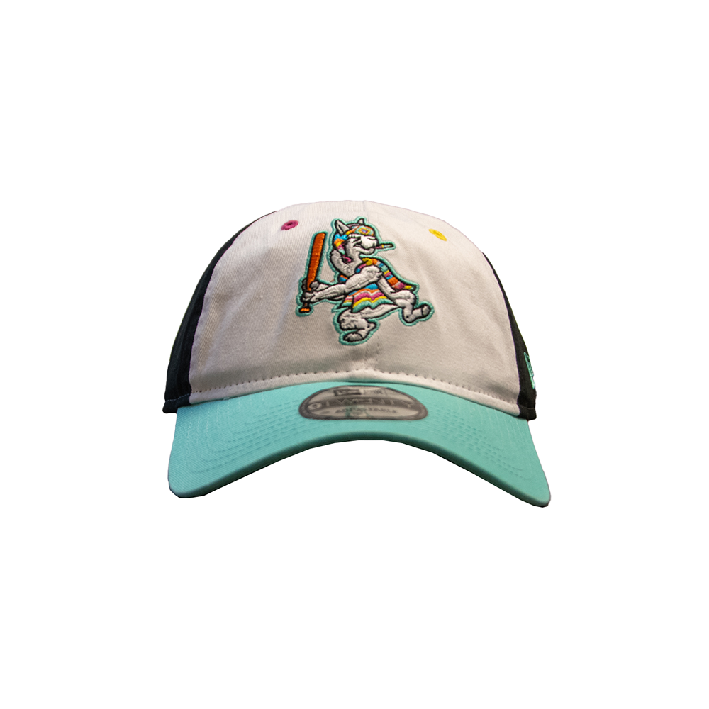 Hickory Crawdads New Era 2024 Llamas de Hickory 9Twenty Adjustable Cap