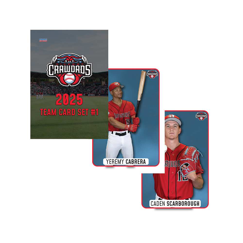 Hickory Crawdads 2025 Team Card Set #1