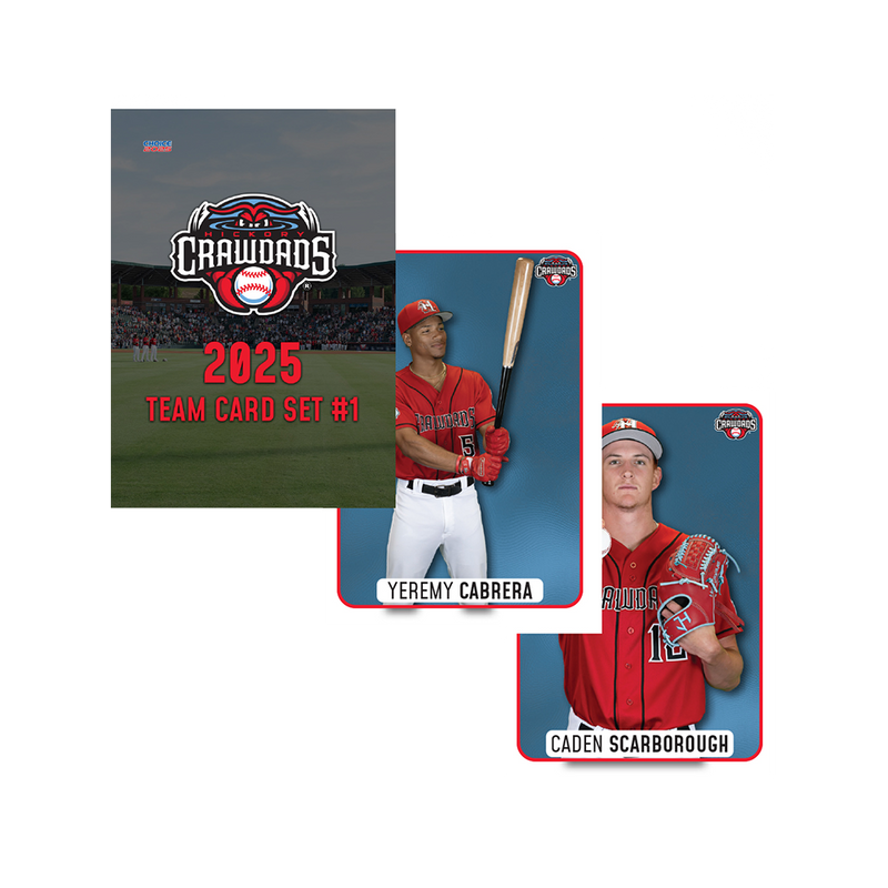 Hickory Crawdads 2025 Team Card Set #1