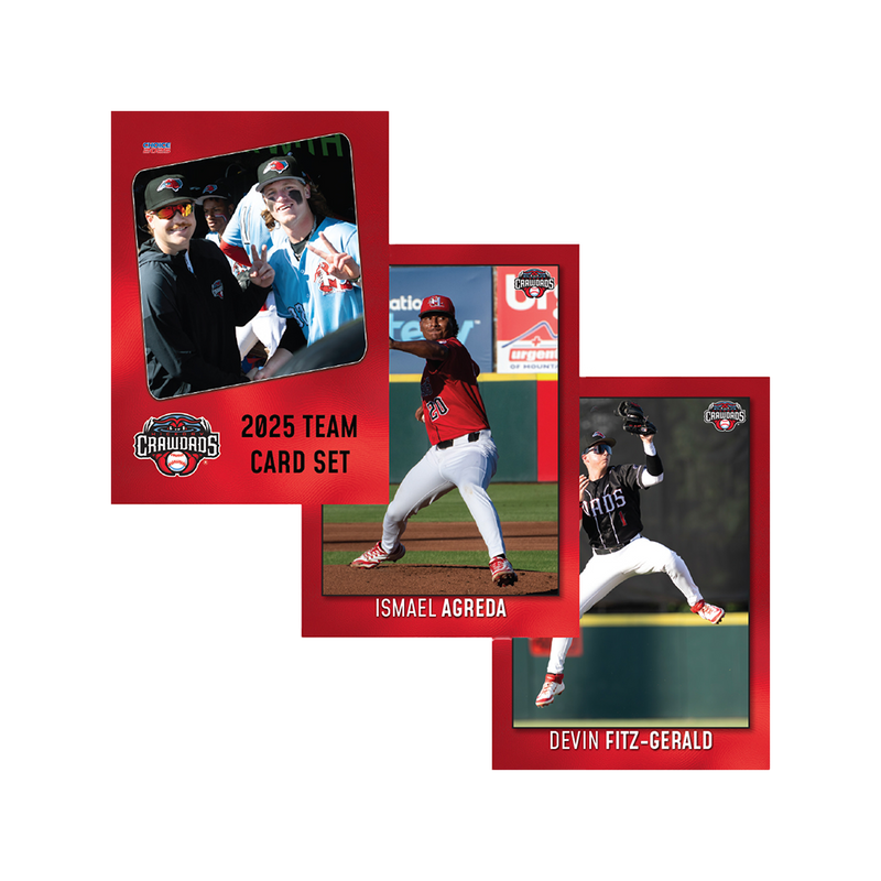 Hickory Crawdads 2025 Team Card Set #2