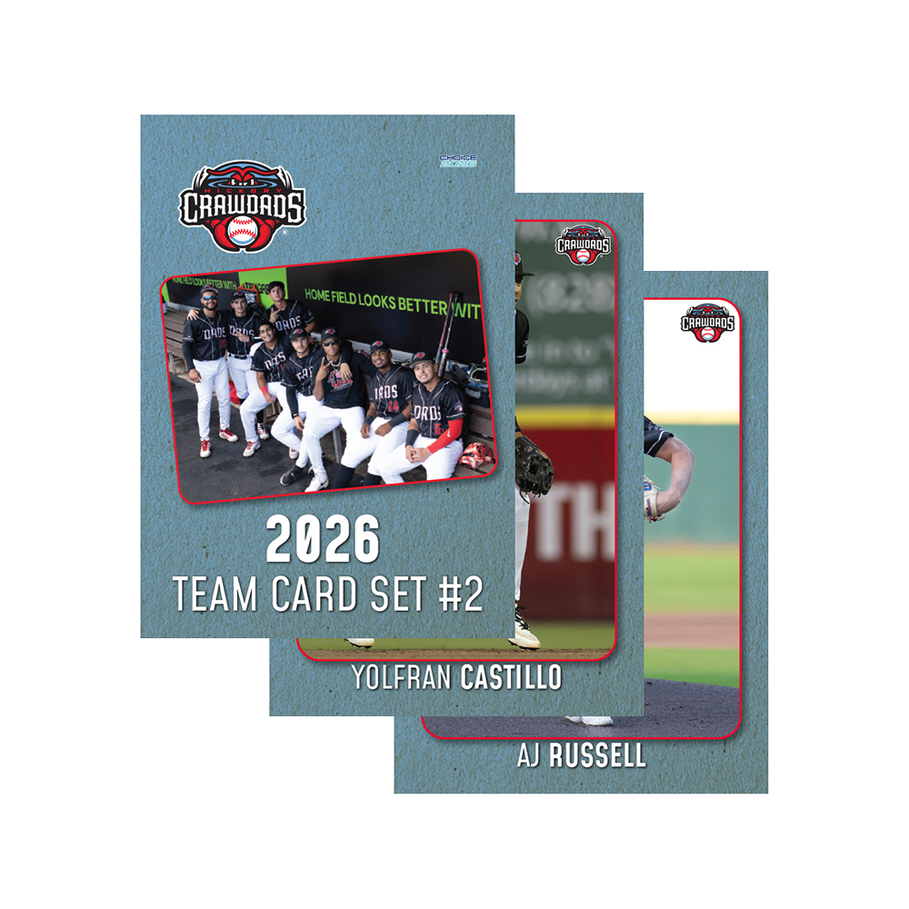 Hickory Crawdads 2026 Team Card Set #2