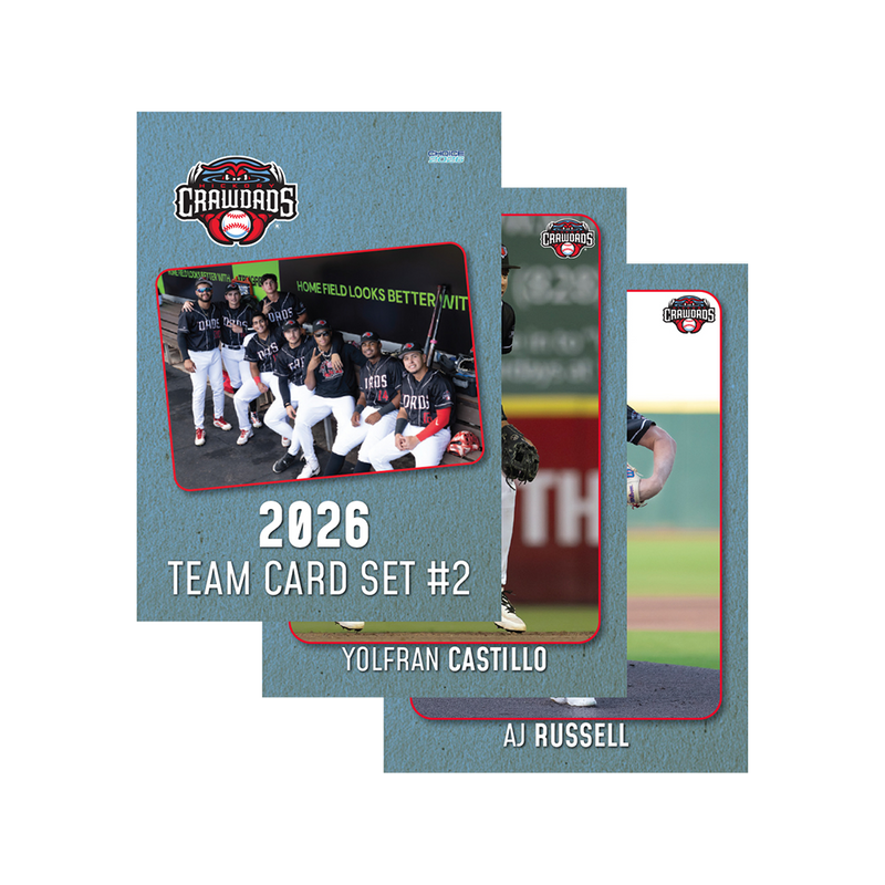 Hickory Crawdads 2026 Team Card Set #2
