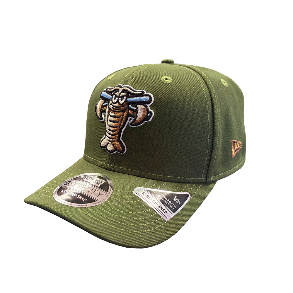 Hickory Crawdads New Era Rifle Green 9Seventy Adjustable Cap