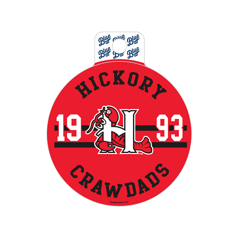 Hickory Crawdads Attack Dog Sticker