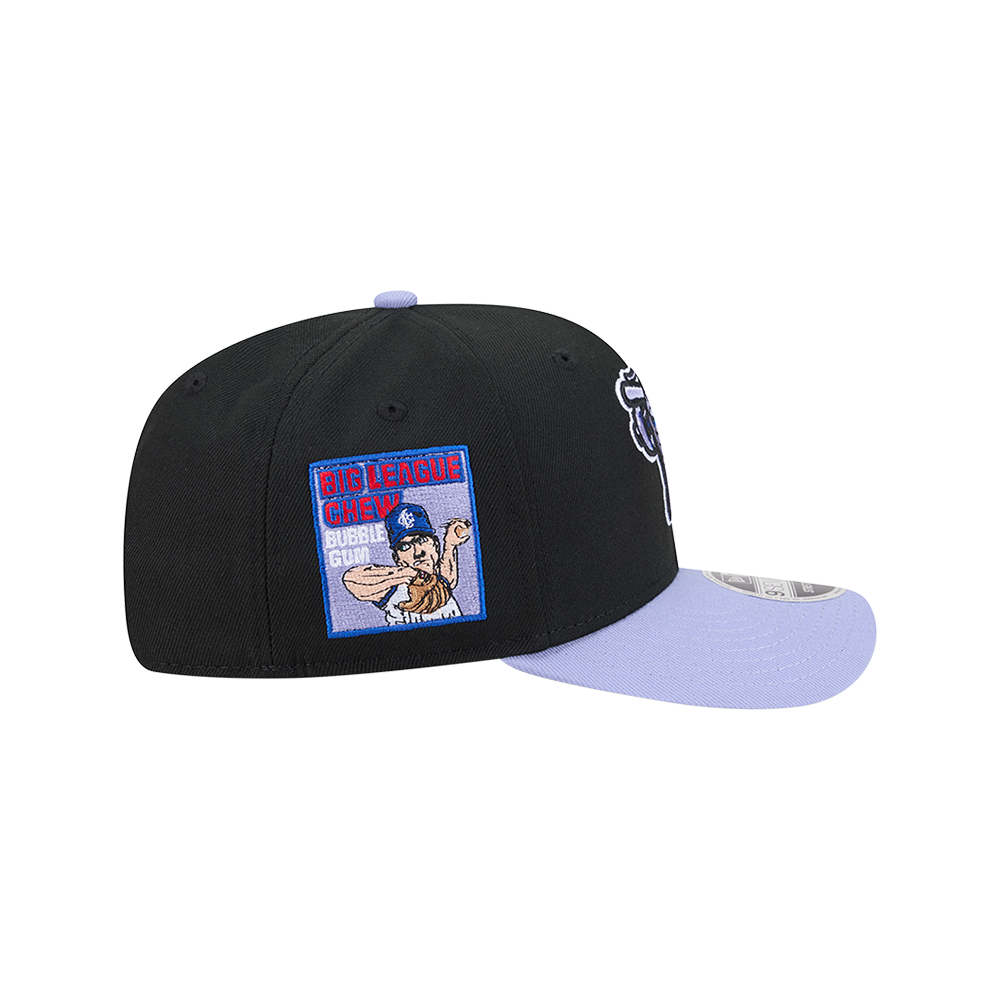 Hickory Crawdads New Era Big League Chew Ground Ball Grape 9Seventy Adjustable Cap
