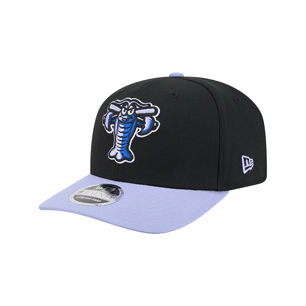 Hickory Crawdads New Era Big League Chew Ground Ball Grape 9Seventy Adjustable Cap