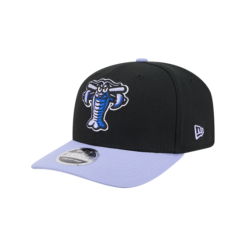 Hickory Crawdads New Era Big League Chew Ground Ball Grape 9Seventy Adjustable Cap
