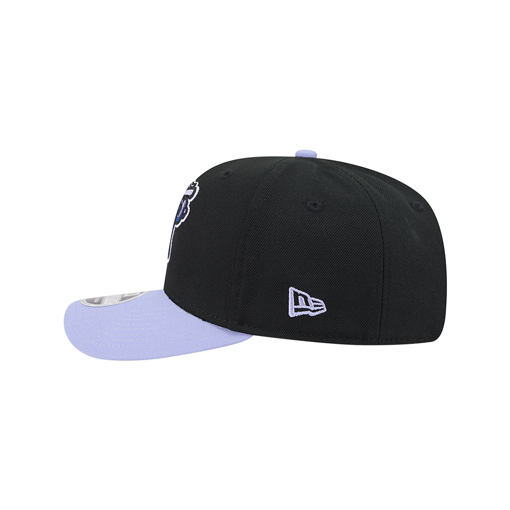 Hickory Crawdads New Era Big League Chew Ground Ball Grape 9Seventy Adjustable Cap