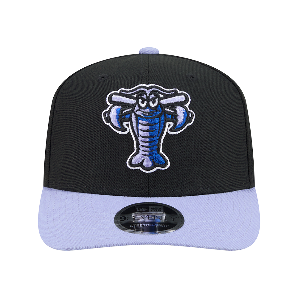 Hickory Crawdads New Era Big League Chew Ground Ball Grape 9Seventy Adjustable Cap