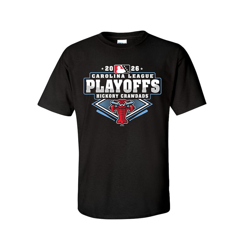 Hickory Crawdads Black Playoff Shirt