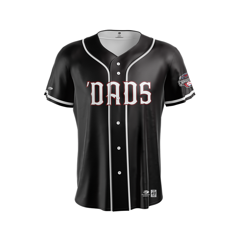 Hickory Crawdads OT Sports 'Dads Black Mens Premium Jersey