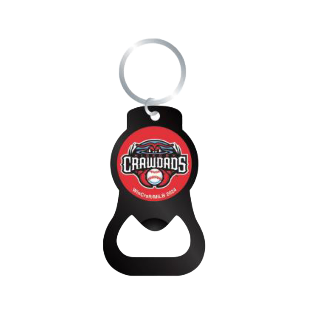 Hickory Crawdads Bottle Opener Key Ring