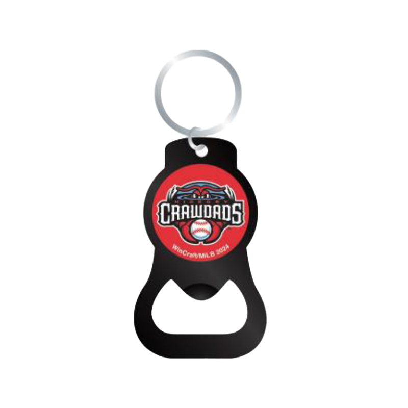 Hickory Crawdads Bottle Opener Key Ring