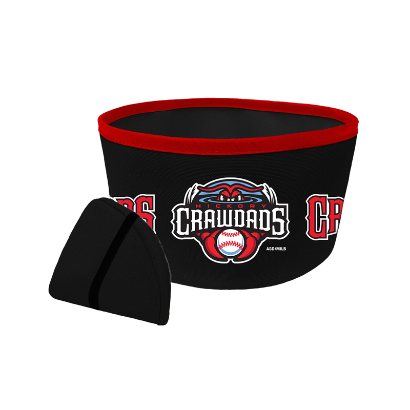 Hickory Crawdads Collapsable Dog Water Bowl