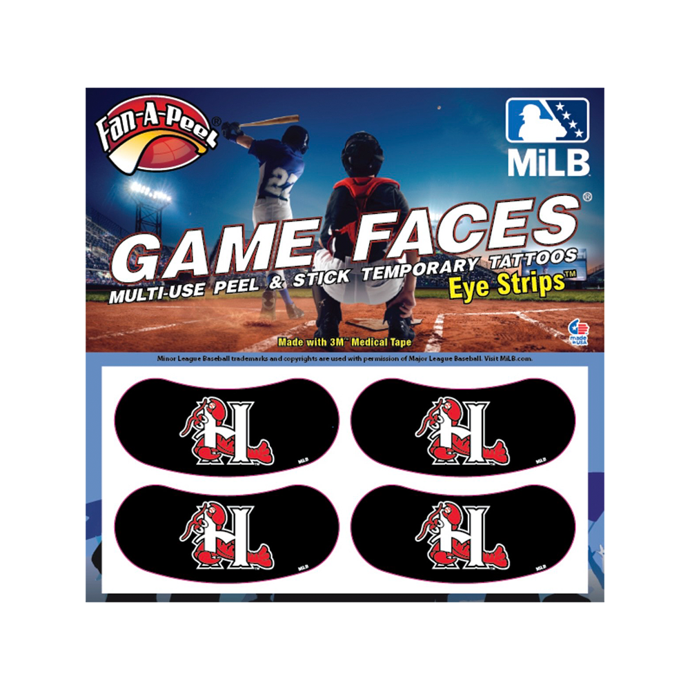 Hickory Crawdads Peel and Stick Eye Black