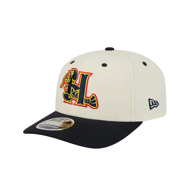 Hickory Crawdads New Era Navy Chrome 9Seventy Adjustable Cap