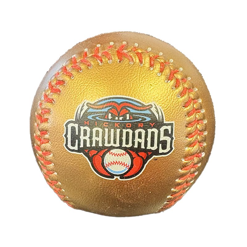 Hickory Crawdads Gold Baseball