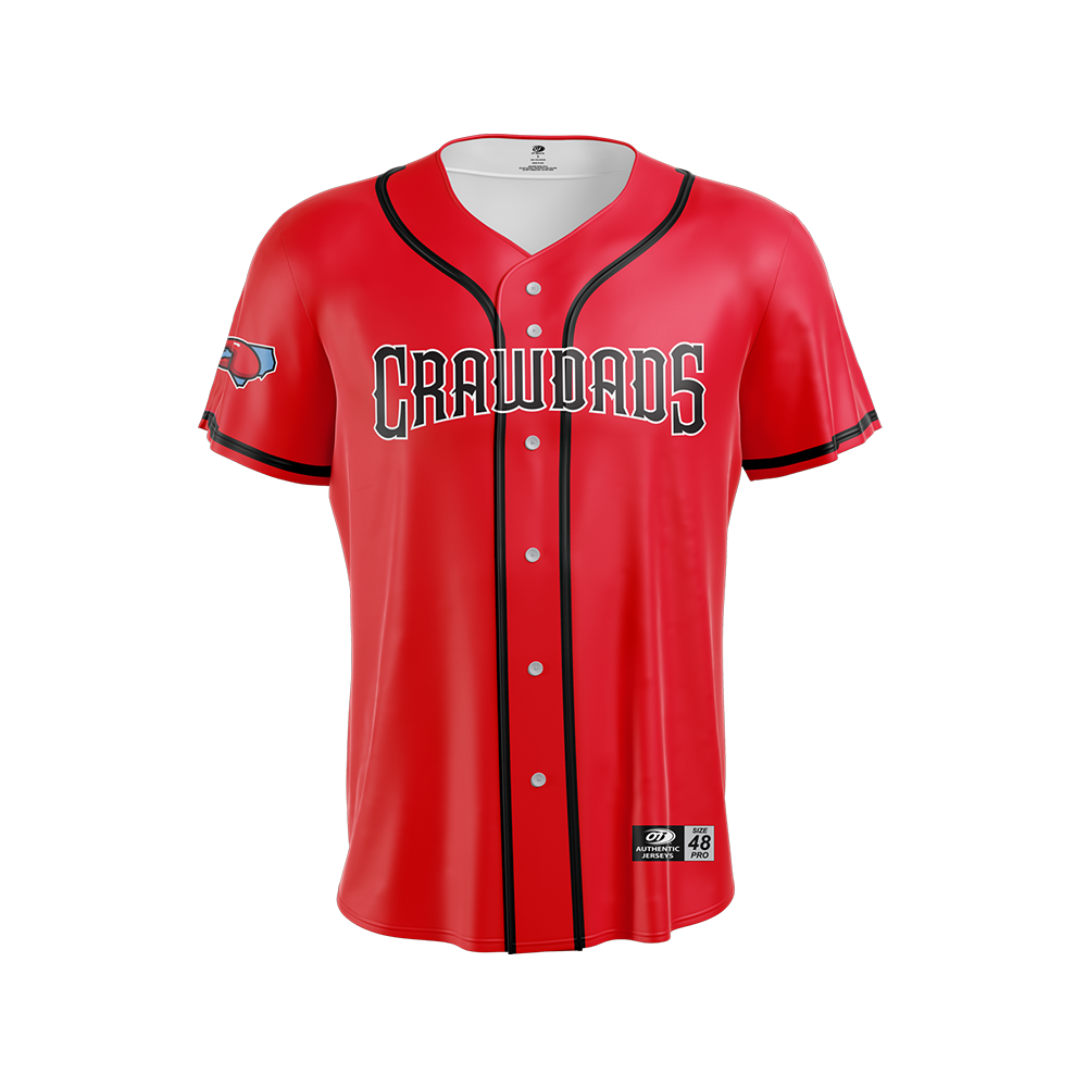 Hickory Crawdads OT Sports Red Home Mens Premium Jersey