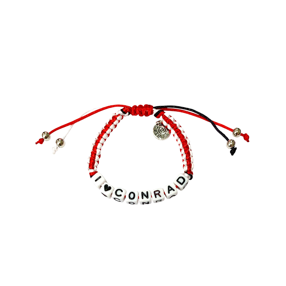 Hickory Crawdads I Heart Conrad Friendship Bracelet