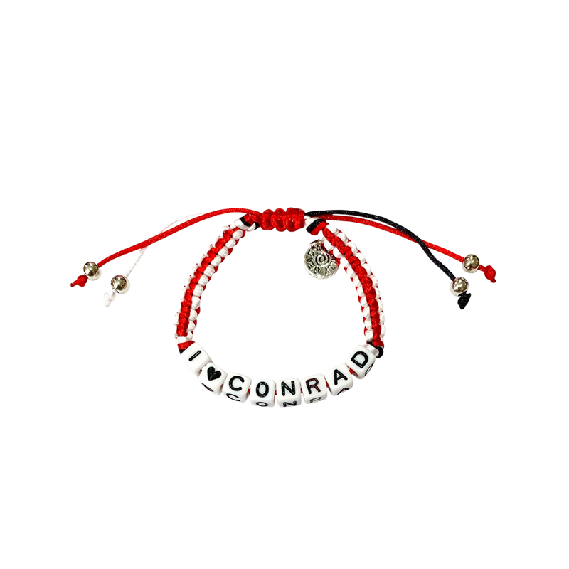 Hickory Crawdads I Heart Conrad Friendship Bracelet