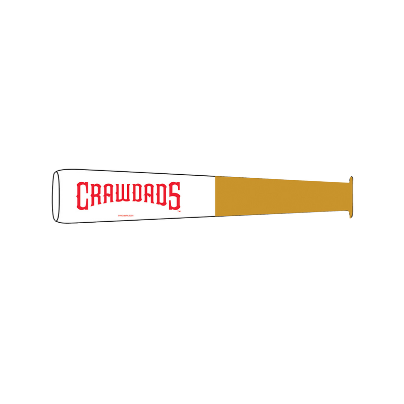Hickory Crawdads Inflatable Bat