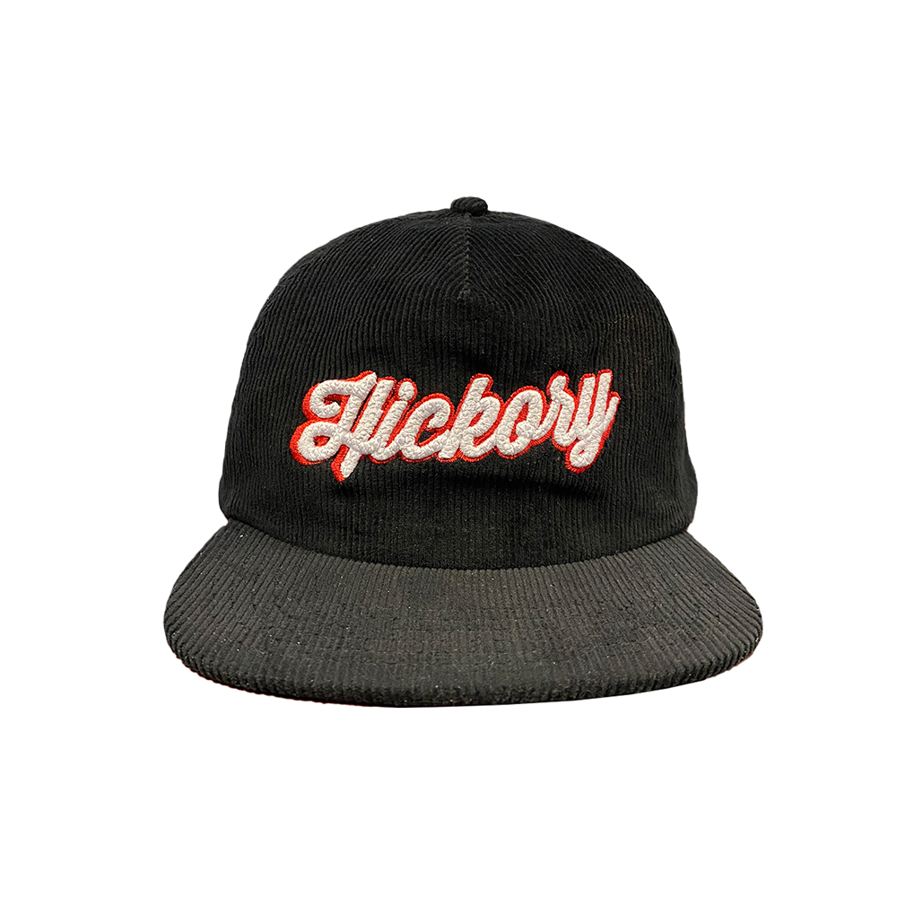 Hickory Crawdads Outdoor Cap Black Hickory Corduroy Adjustable Cap