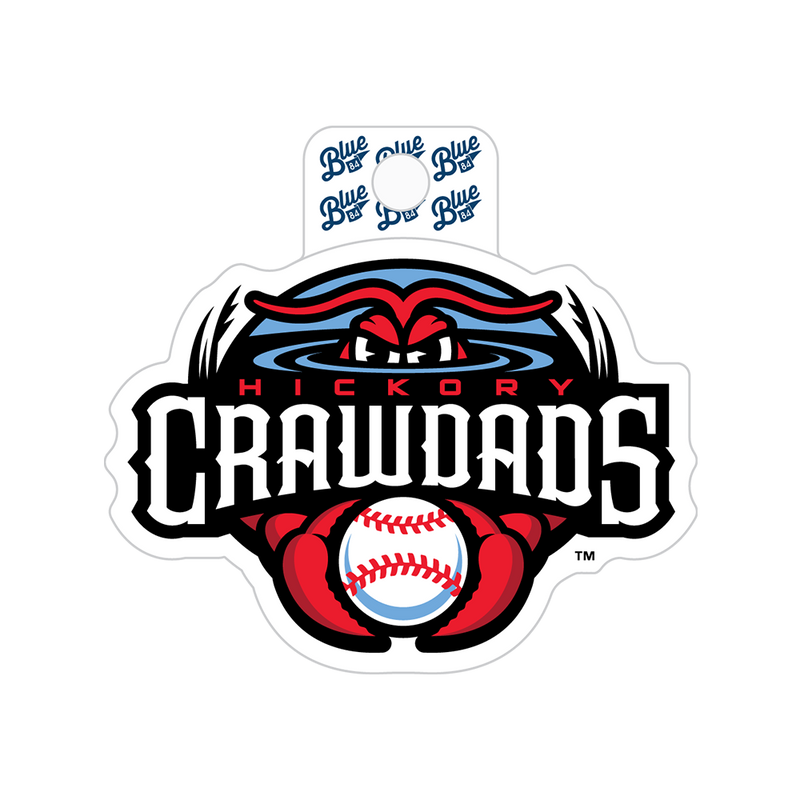 Hickory Crawdads Primary Logo Sticker