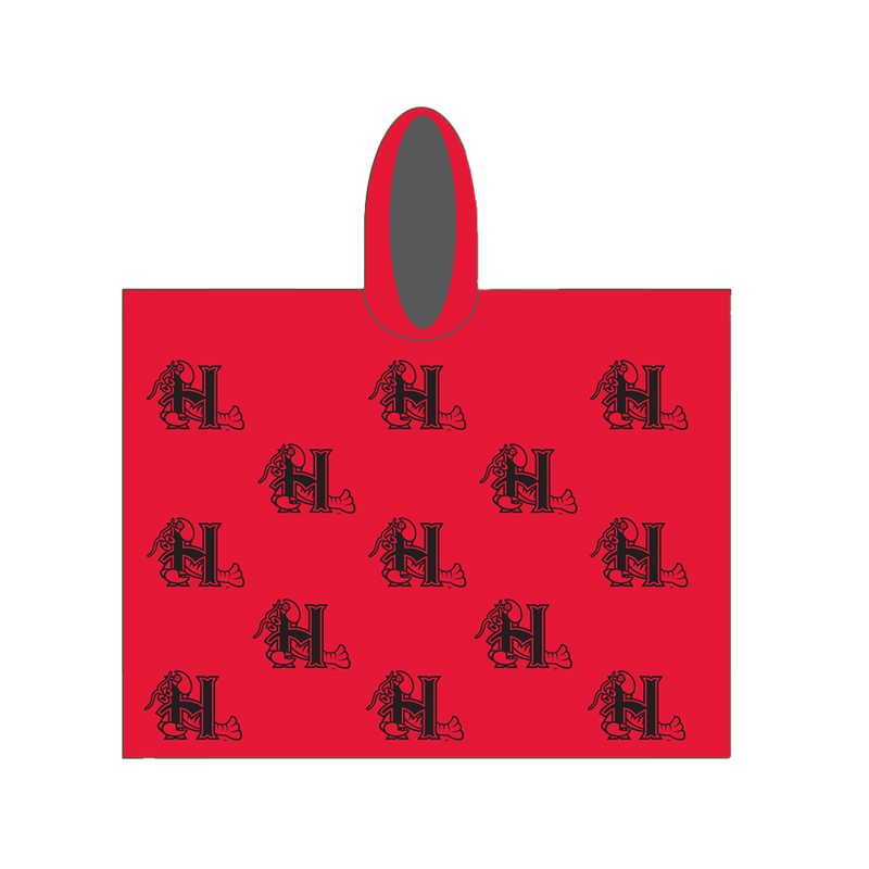 Hickory Crawdads Red Poncho