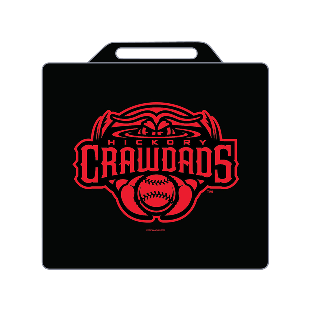 Hickory Crawdads Black Seat Cushion