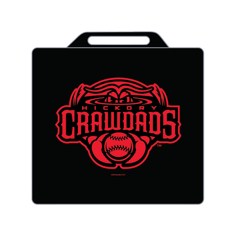 Hickory Crawdads Black Seat Cushion