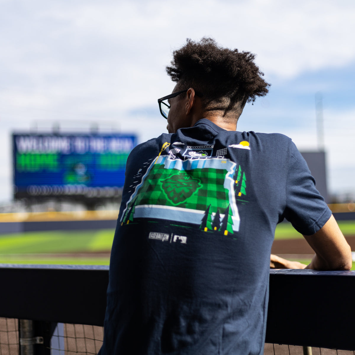 Baseballism Stadium Tee, Hillsboro Hops