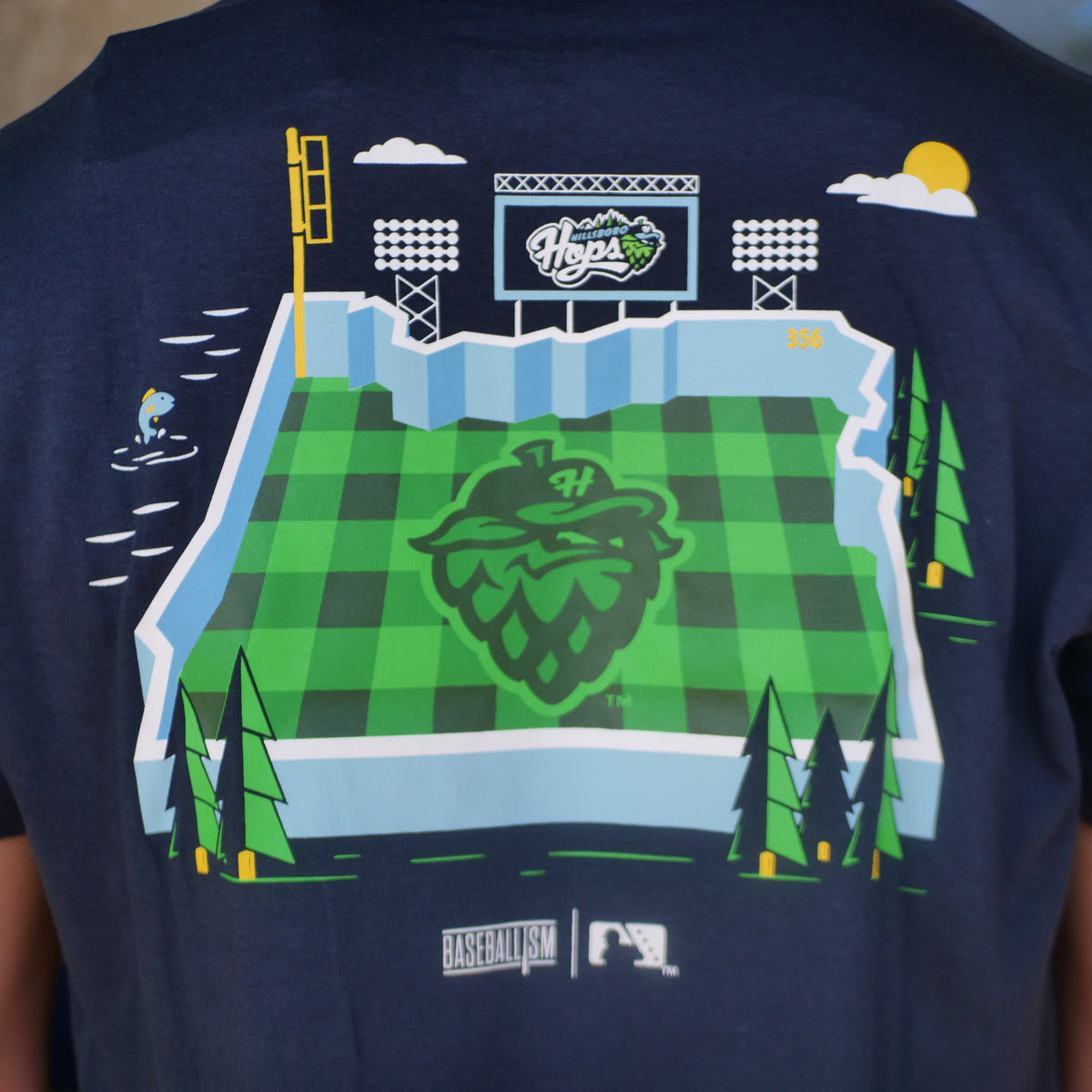 Baseballism Stadium Tee, Hillsboro Hops