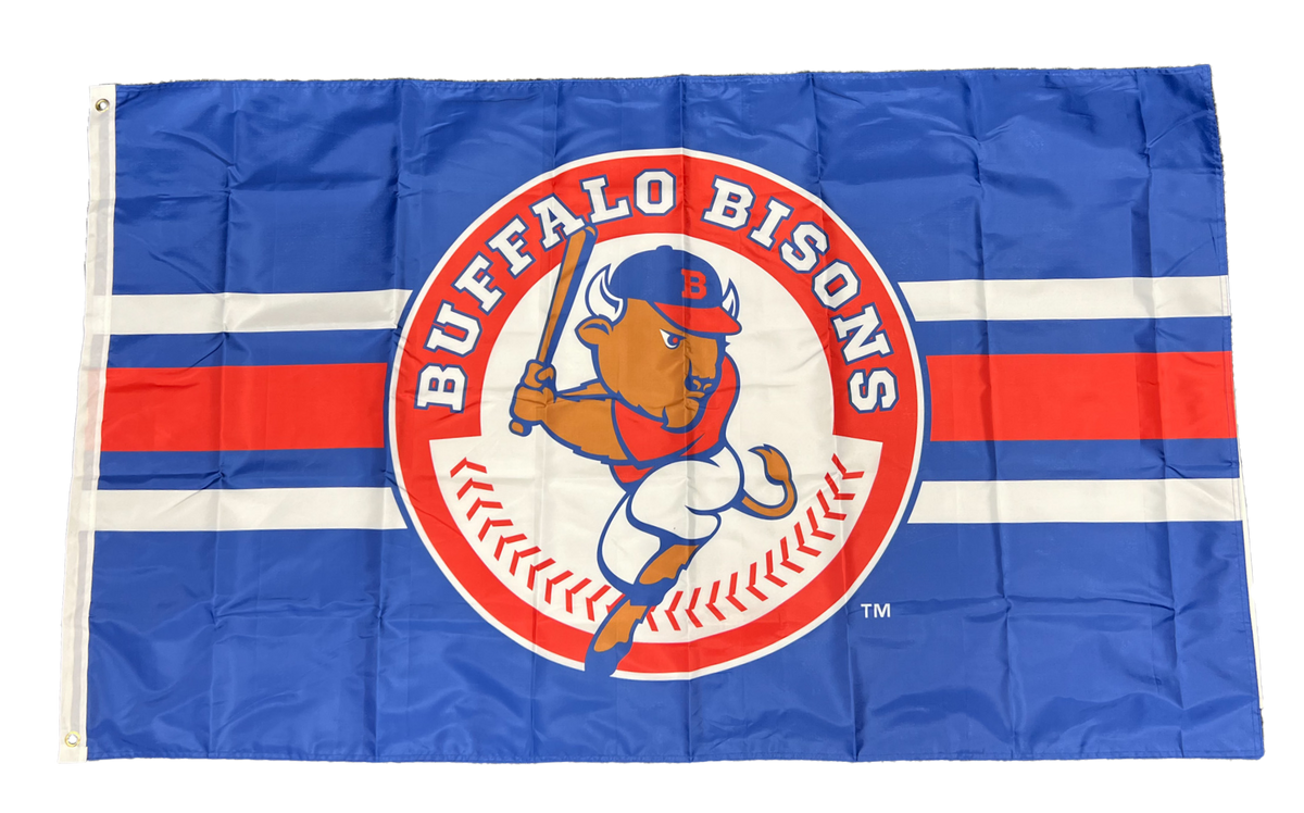 Buffalo Bisons 3' x 5' Double Sided Striped Primary Flag