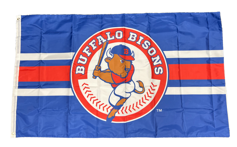 Buffalo Bisons 3' x 5' Double Sided Striped Primary Flag