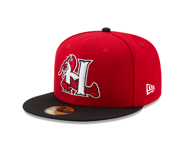 Hickory Crawdads New Era Home 59Fifty Fitted Cap