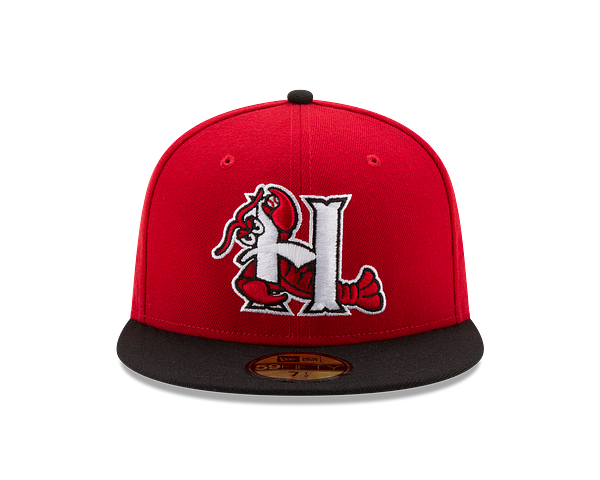 Hickory Crawdads New Era Home 59Fifty Fitted Cap