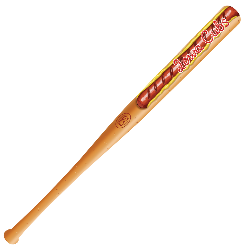 Iowa Cubs Hotdog Mini Bat