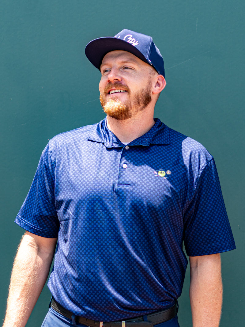 Men's Navy Chip Buster Polo