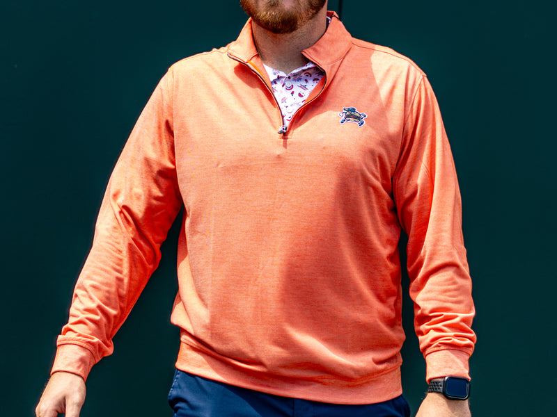 Men's Orange Chuck Butter Quarter Zip