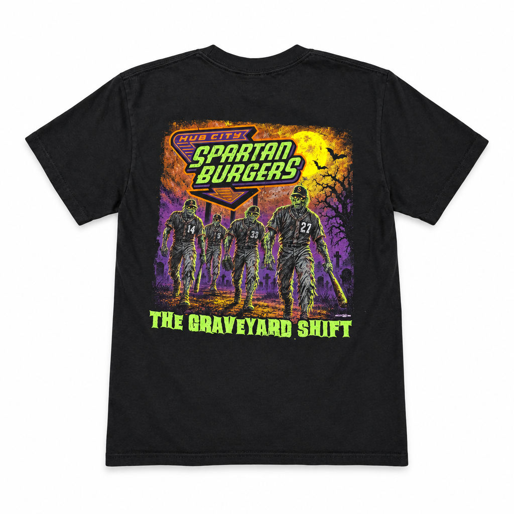 GoTeez Black Comfort Colors "The Graveyard Shift" Tee