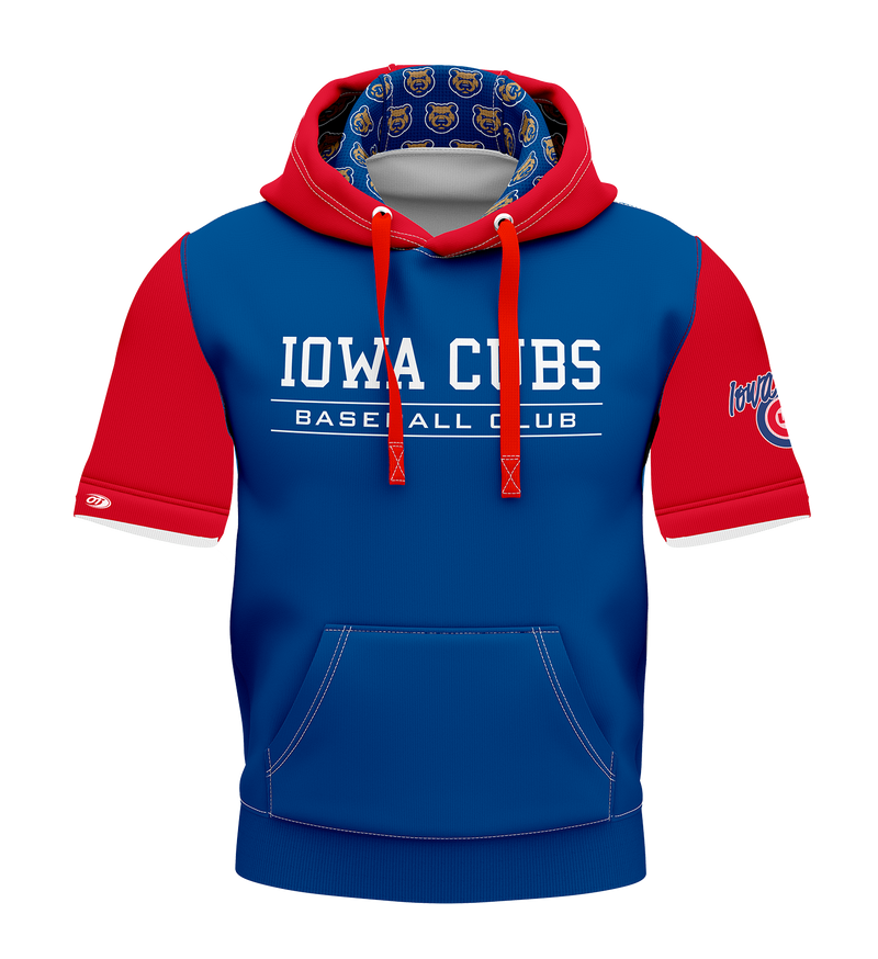 Iowa Cubs Men's Short Sleeve Hoodie