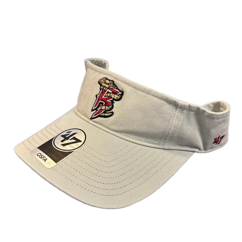 Timber Rattlers '47 Brand Light Grey Visor