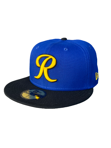 Tacoma Rainiers New Era 59Fifty Royal Yellow R City Cap
