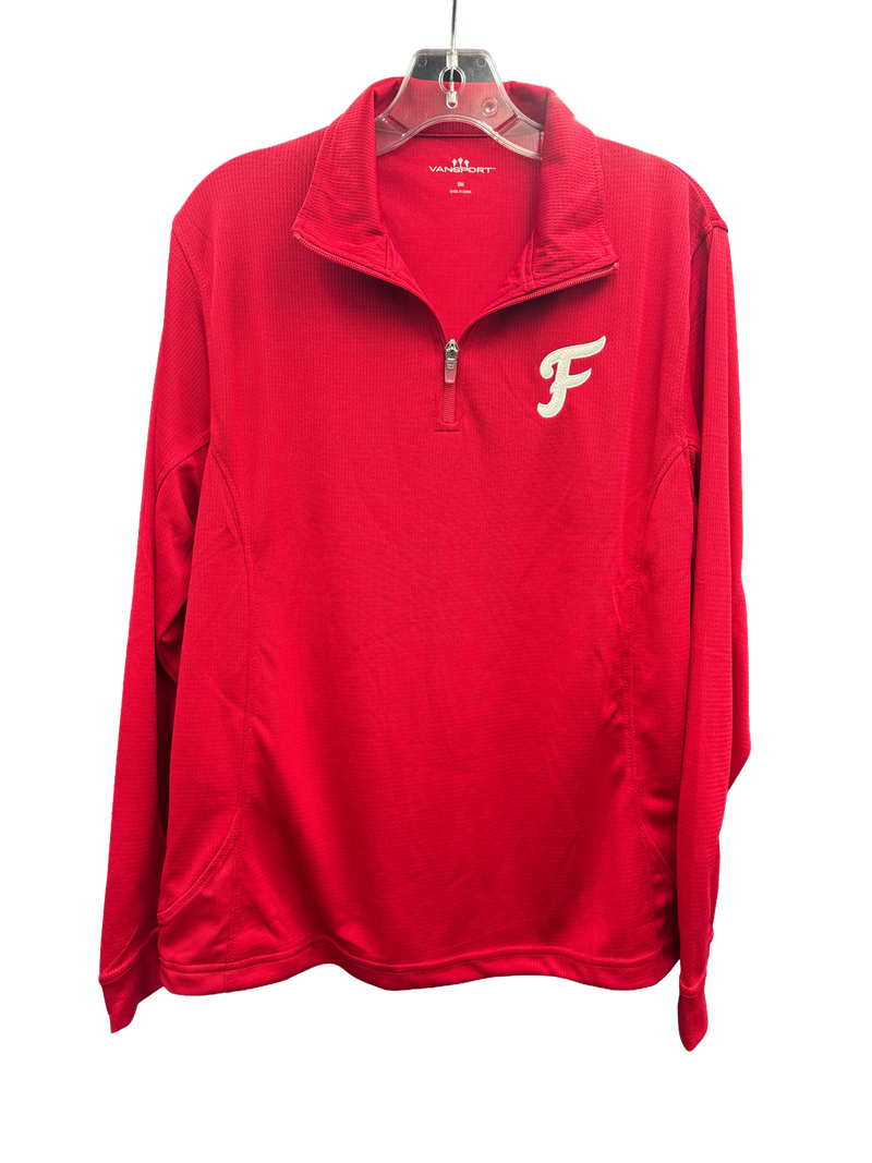 Vantage Red Mesh 1/4 Zip
