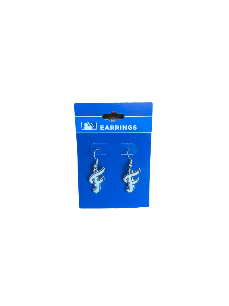 F Logo Dangle Earrings