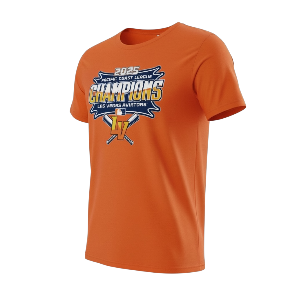 Bella + Canvas 2025 Pacific Coast League Champions Orange Tri-Blend Short Sleeve T-Shirt